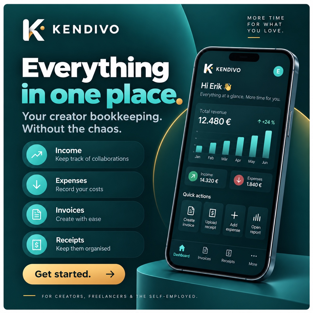 KENDIVO bookkeeping for creators